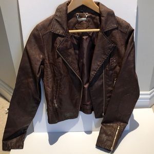 SzM vegan leather joujou jacket